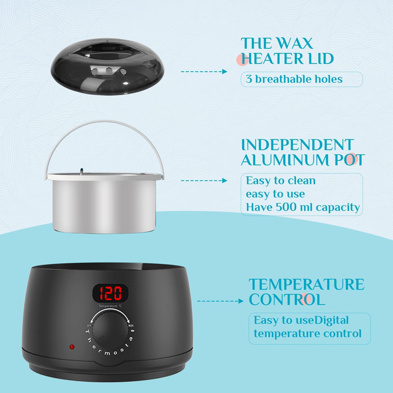 Wax Warmer - Nuovo Scaldacera da 500ml per Depilazione