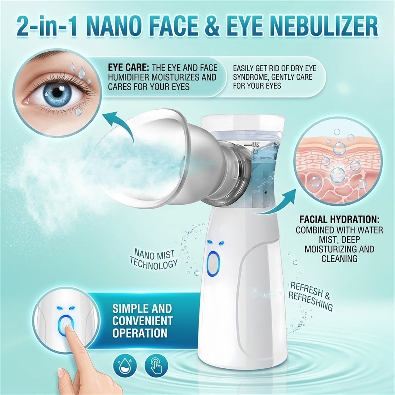 Nano Mister Portatile per il V - Face Steamer recensione e prezzo